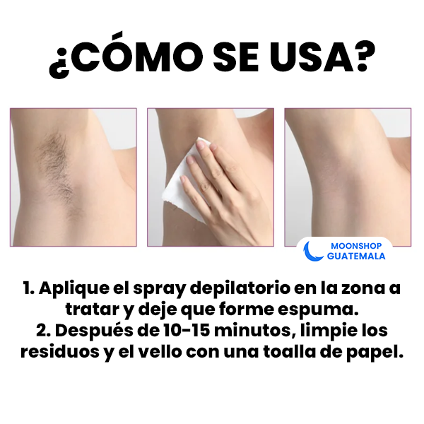 OFERTA 2x1 ⭐️ Spray Depilador para Hombres y Mujeres - 100% ORIGINAL Y SIN DOLOR
