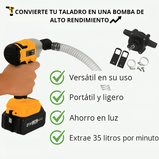 AquaDrill Booster™ - Mini bomba autocebante