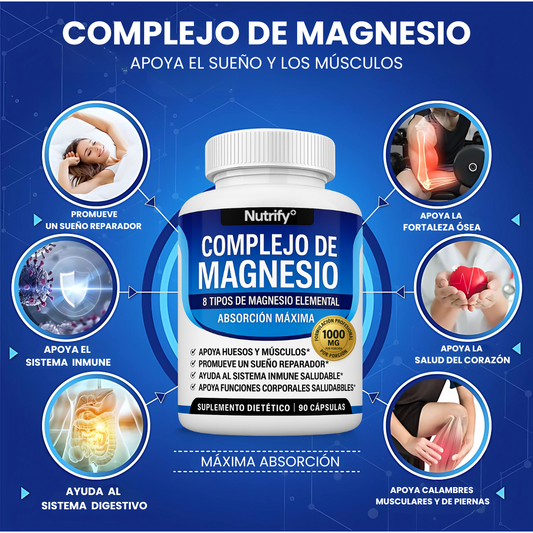 Complejo Multifuente de Magnesio 8 Formas – Energía, Relajación y Recuperación