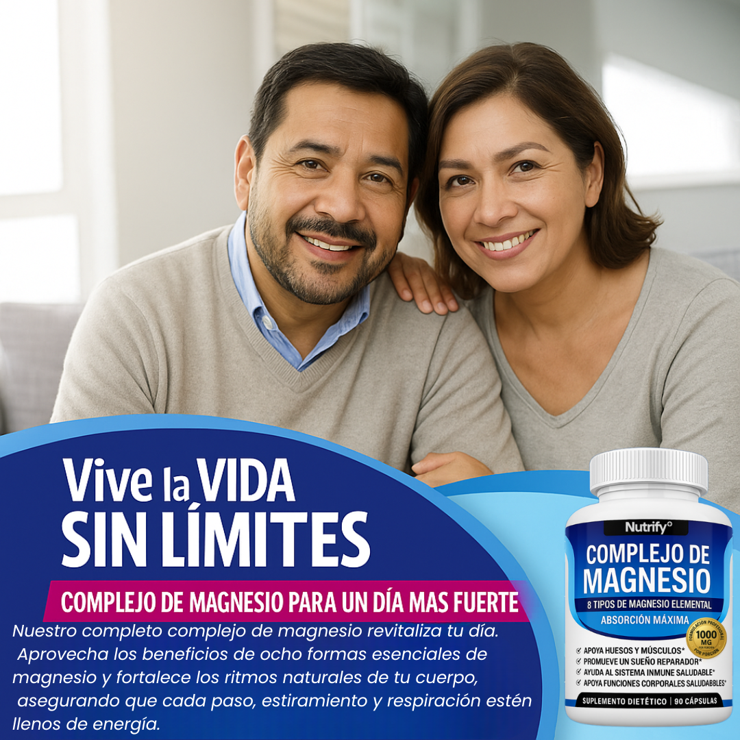 Complejo Multifuente de Magnesio 8 Formas – Energía, Relajación y Recuperación